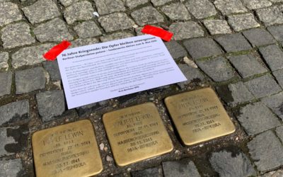 Tag der Befreiung: Stolpersteine Putzen