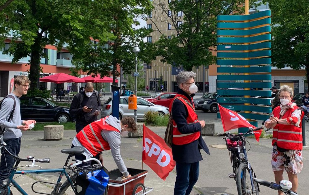 SPD-Fahrradtour durch den Kiez