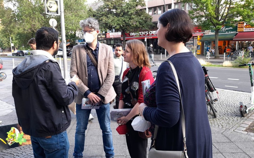 Gewerbetreibende auf der Turmstraße besucht