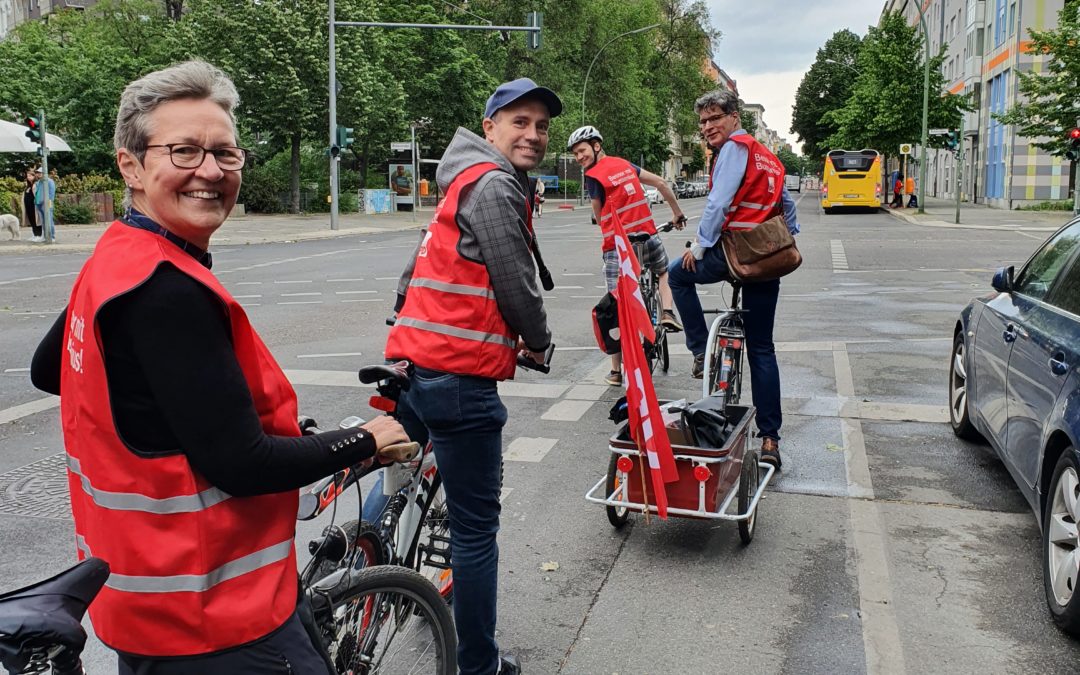 SPD Fahrrad-Infostand