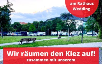 Aufräumaktion im Brüsseler Kiez