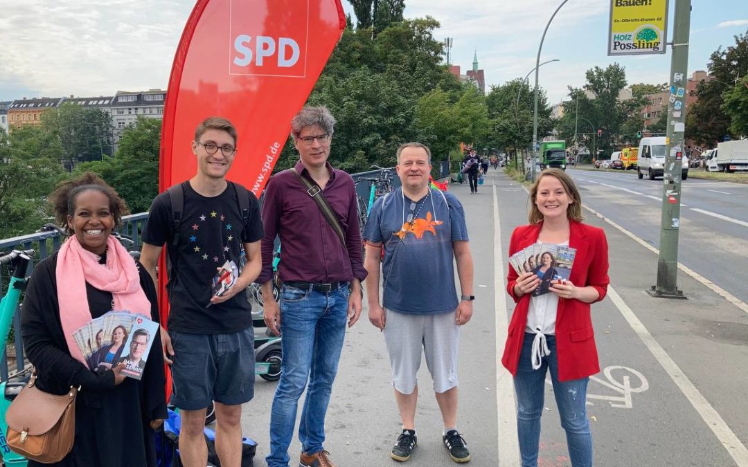 Frühverteilung mit Bundestagskandidatin Annika Klose